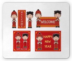 Greeting Kids Mouse Pad