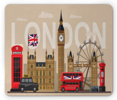 Britain Landmarks Mouse Pad