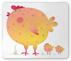 Mother Hen and Chicks Mouse Pad