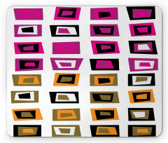 Abstract Squares 60s Mouse Pad