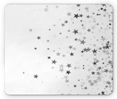 Grey Stars Celebration Mouse Pad