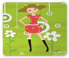 Fashion Teen Girl Mouse Pad