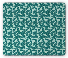 Abstract Palm Leaves Mouse Pad