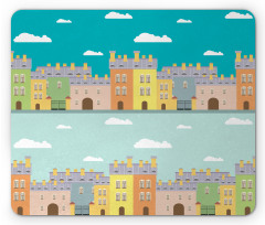 Colorful Cartoon Town Mouse Pad