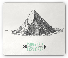 Sketch Mountain Arrow Mouse Pad