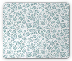 Peppermint Foliage Dot Mouse Pad