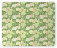 Pastel Abstract Blossoms Mouse Pad