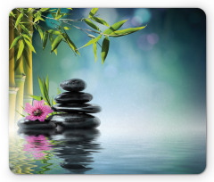 Flower Spa Stones Mouse Pad