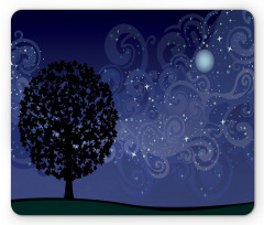 Tree Silhouette Mouse Pad