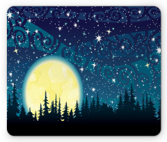 Moon over Forest Mouse Pad