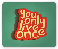 Retro Inspirational Words Mouse Pad