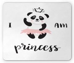 Ballerina Panda Mouse Pad