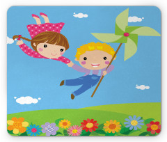 Cartoon Kids Friends Mouse Pad