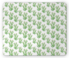 Watercolor Cactus Plant Mouse Pad