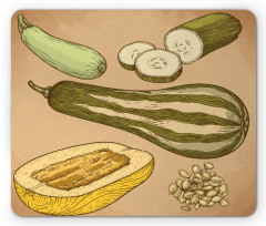 Zucchini Slices Mouse Pad