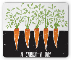 Growing Carrots Mouse Pad