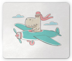 Dinosaur in Plane Mouse Pad