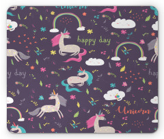 Unicorn Happy Day Mouse Pad