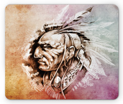 American Native Sketch Mouse Pad