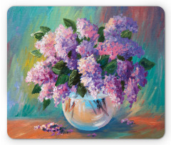 Oil Painting Flowers Art Mouse Pad
