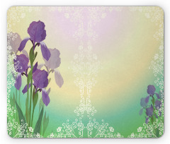 Blossoming Iris Bridal Mouse Pad