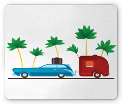 Exotic Travel Theme Mouse Pad