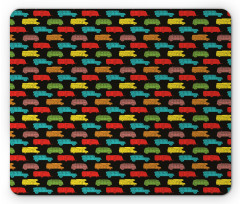 Colorful Van Bus Trailer Mouse Pad