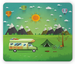 Outdoors Caravan Mouse Pad