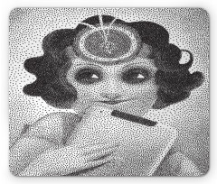 Pointillistic Pencil Art Mouse Pad