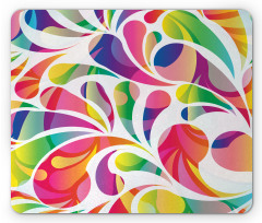 Abstract Arc-drop Mouse Pad