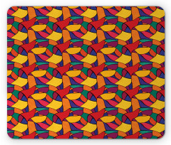 Vivid Mosaic and Waves Mouse Pad