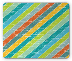 Diagonal Strips Mouse Pad