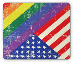 Old Glory LGBT Mouse Pad