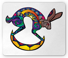 Kokopelli Hare Mouse Pad