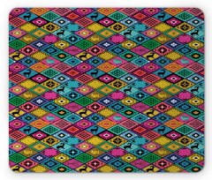 Boho Patchwork Mouse Pad