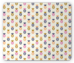 Pineapples with Polka Dots Mouse Pad