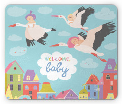 Cartoon Storks Mouse Pad