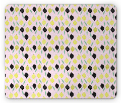 Crocked Line Lemons Mouse Pad