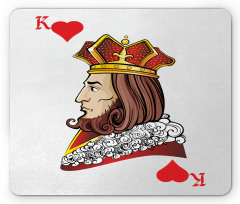 King of Heart Play Card Mouse Pad