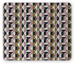 Bauhaus Geometric Pattern Mouse Pad