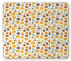 Cartoon Apiary Elements Mouse Pad