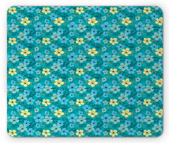 Exotic Blooming Flowers Mouse Pad