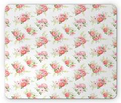 Delicate Rose Bouquet Mouse Pad