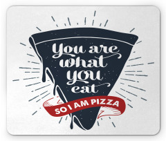 Grunge Pizza Slice Mouse Pad