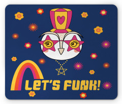 Cartoon Owl Funky Mouse Pad