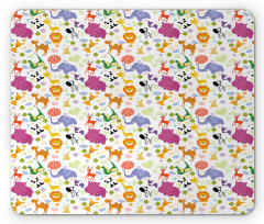 Doodle Wild Animals Mouse Pad