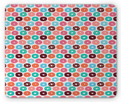 Donut Macaron Dessert Mouse Pad