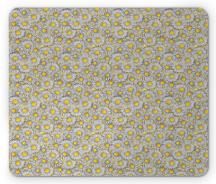 Overlapped Petals Print Mouse Pad