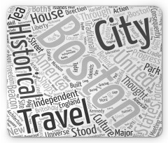 Worldcloud for Tourists Mouse Pad