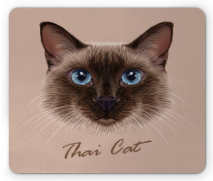 Domestic Animal Siamese Cat Mouse Pad